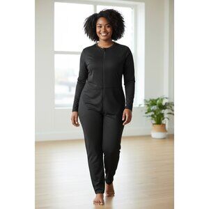 NEW SKIMS 4X Black Long Sleeve Full Body Jumpsuit Stretch Comfort Sexy Catsuit